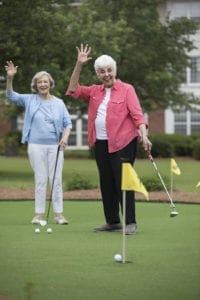 Two ladies at Wesley Woods Newnan