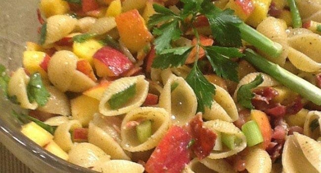 Georgia Peach Pasta Salad - Wesley Woods