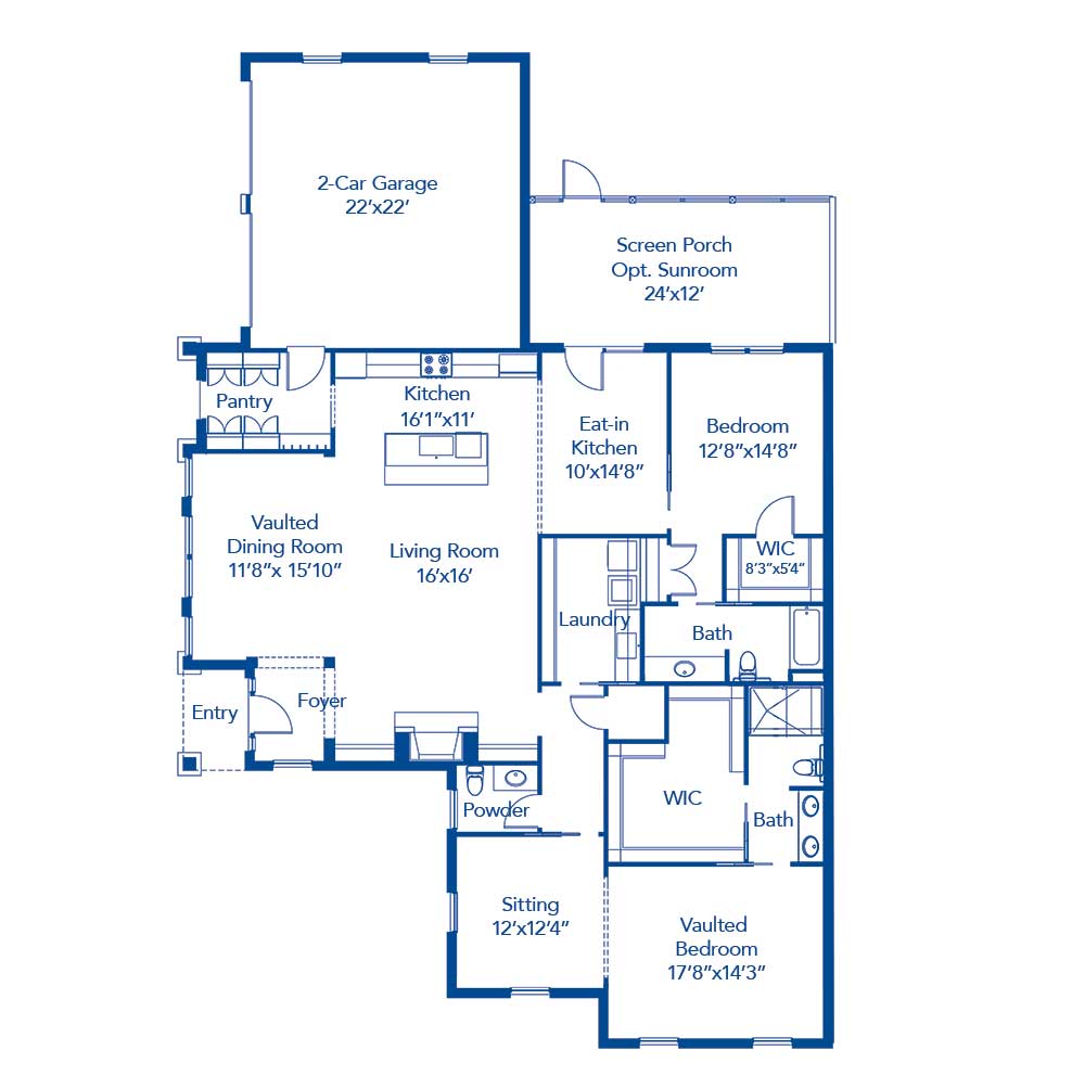 The Buckhead Floor Plan With Options