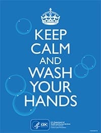 keep calm and wash your hands