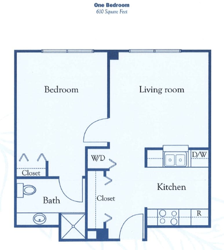 Talmage Terrace One Bedroom Floor plan