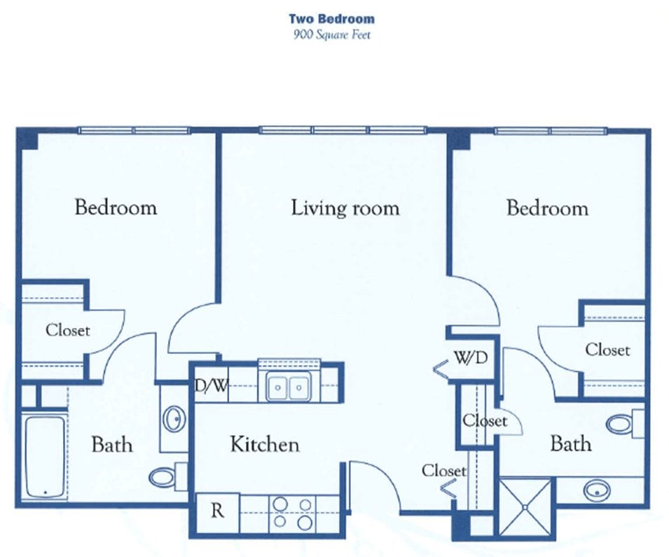 Talmage Terrace Two Bedroom Floor plan