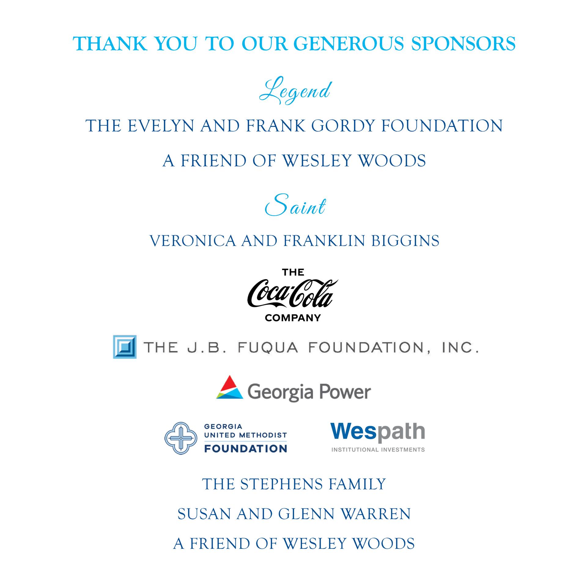 Legend and Saint Sponsors 09032025